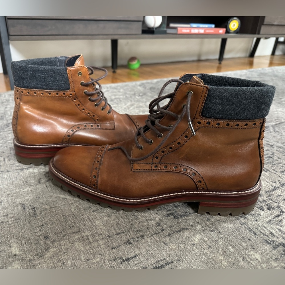 Johnston & Murphy Karnes cap toe boots
